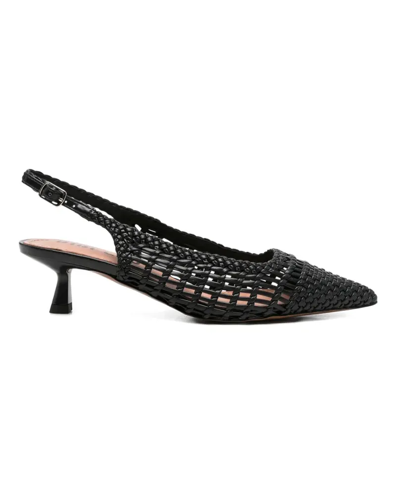 Bibi Lou Kou woven slingback pumps - Schwarz Schwarz