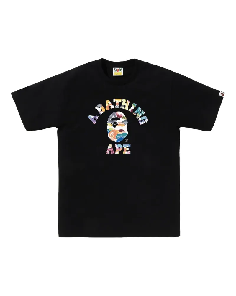 BAPE Art Camo College T-Shirt - Schwarz Schwarz