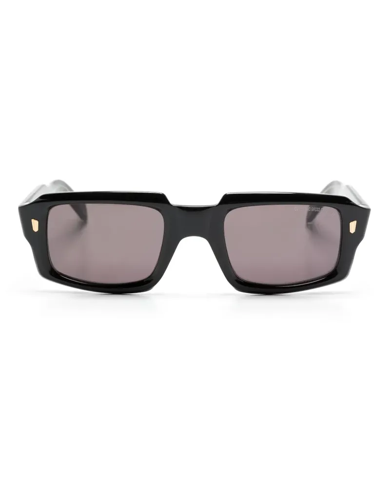 Cutler and Gross 9495 Sonnenbrille mit eckigem Gestell - Schwarz Schwarz
