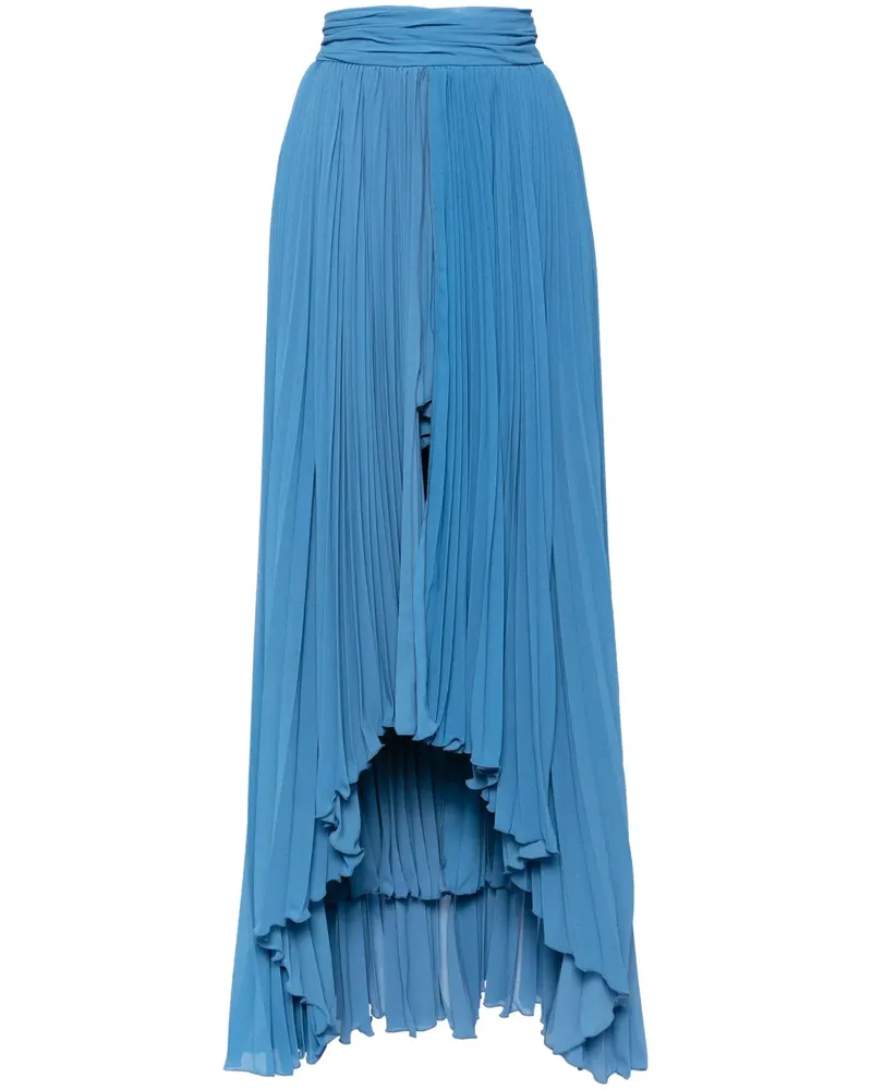 Saiid Kobeisy Faltenrock mit asymmetrischem Saum - Blau Blau