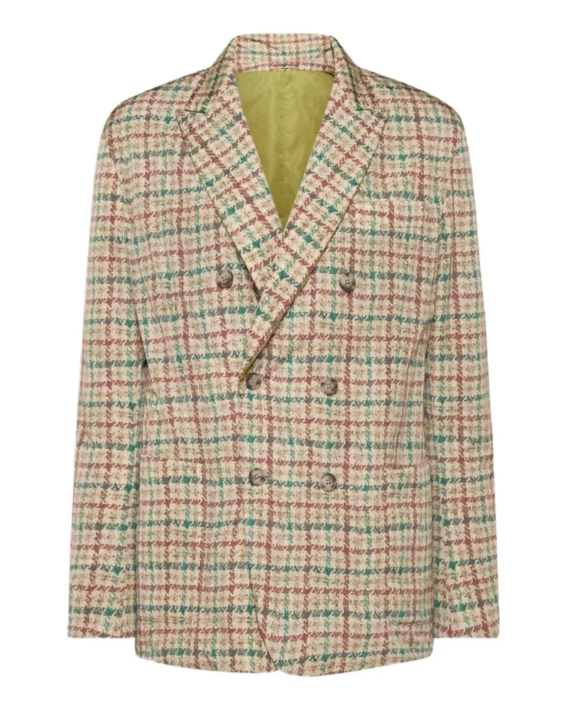Pierre-Louis Mascia Doppelreihige Integra Jacke - Nude Nude