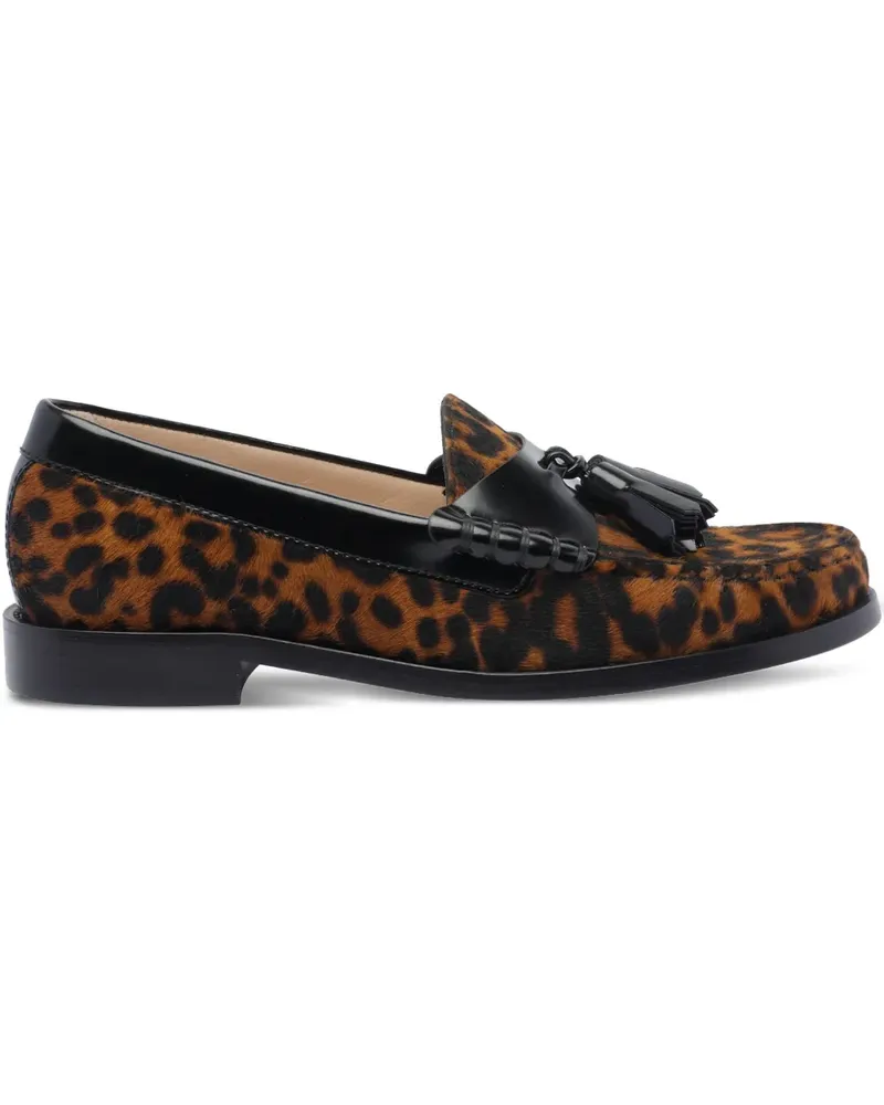 Stuart Weitzman Loafer mit Leoparden-Print - Braun Braun