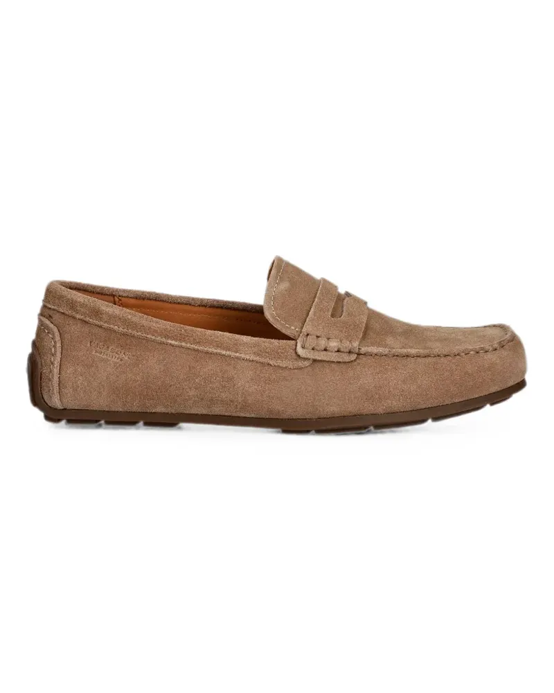 Vagabond Lorenzo penny suede loafers - Nude Nude