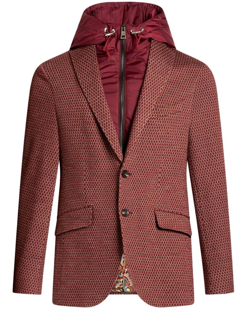 Etro Sakko mit abnehmbarer Kapuze - Rot Rot