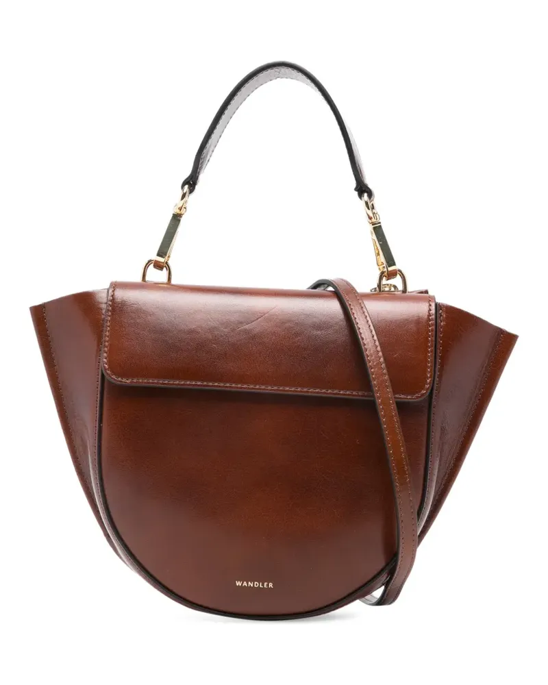 WANDLER Mini Hortansia Tote Bag mit Klappenhenkel - Braun Braun