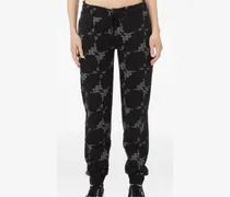 Elosia Jogginghose mit Logo-Print - Schwarz