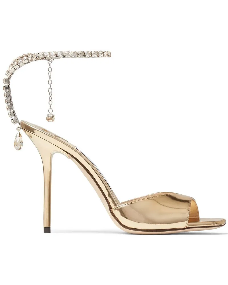 Jimmy Choo Saeda Sandalen 100mm - Gold Gold