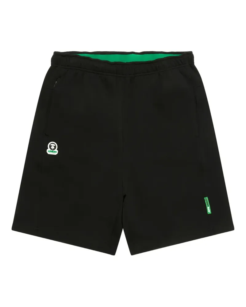 BAPE Joggingshorts mit Logo-Applikation - Schwarz Schwarz