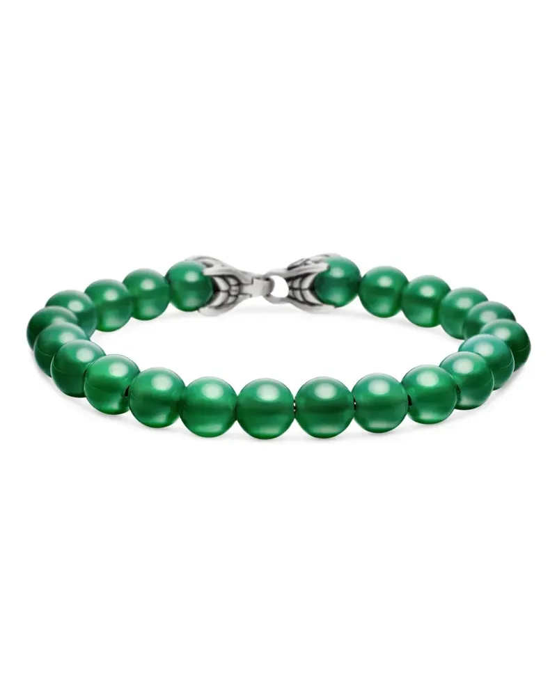 David Yurman Spiritual Beads Armband aus Sterlingsilber 8mm - Grün Grün