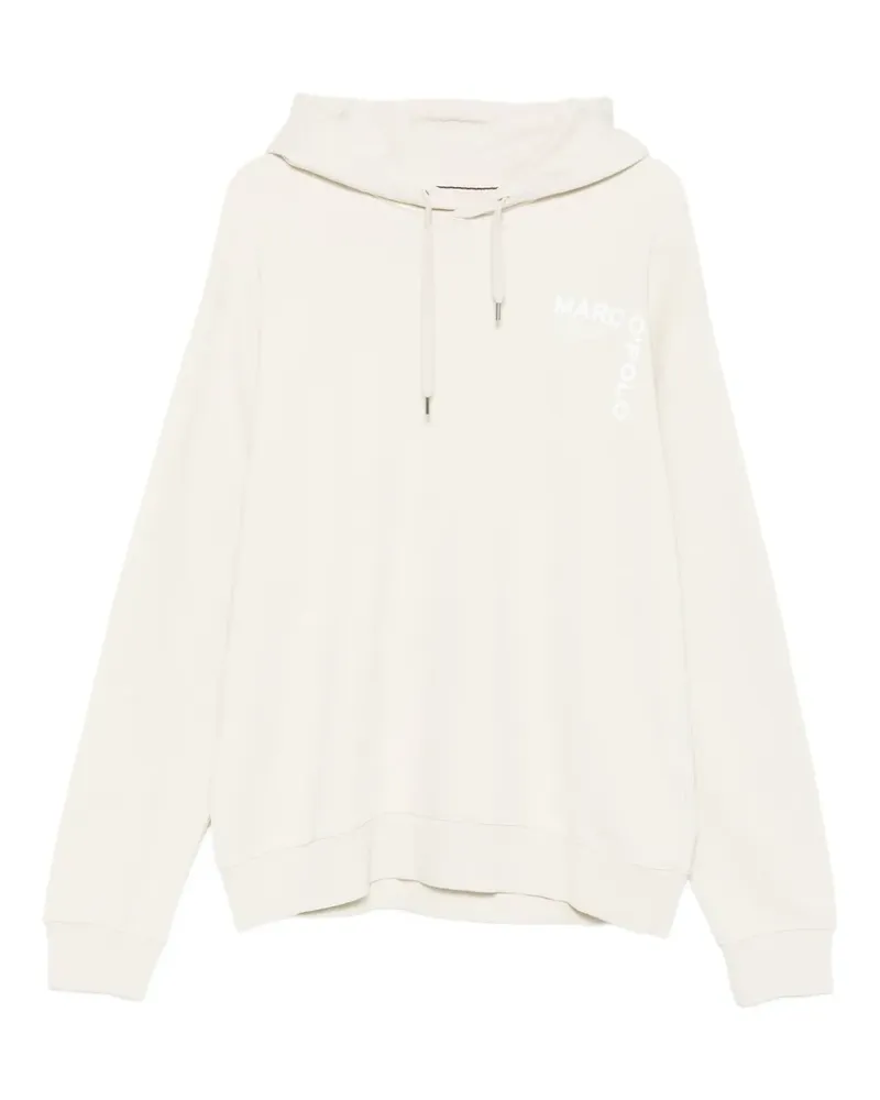 Marc O'Polo Hoodie mit Logo-Stickerei - Nude Nude