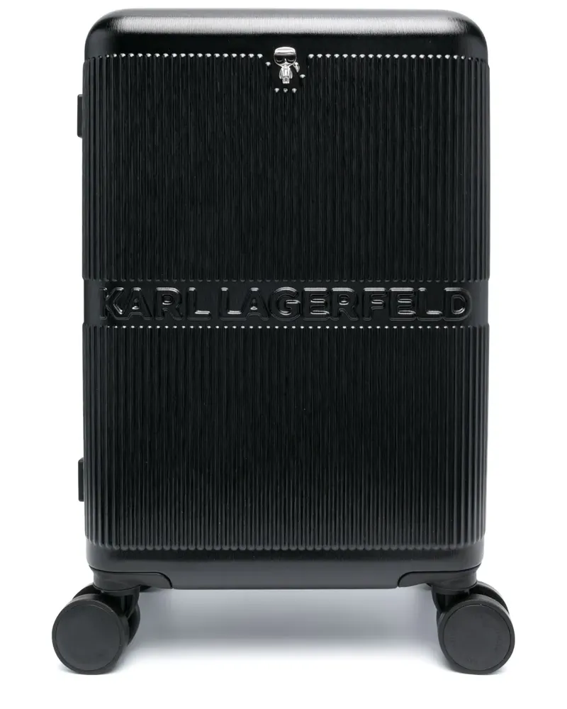 Karl Lagerfeld Ikon Karl Rollkoffer - Schwarz Schwarz