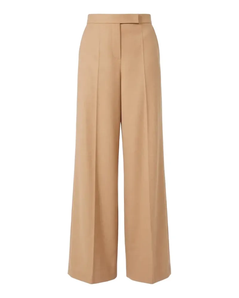 Max Mara Weite Camel-Hose mit Zobeloptik - Nude Nude