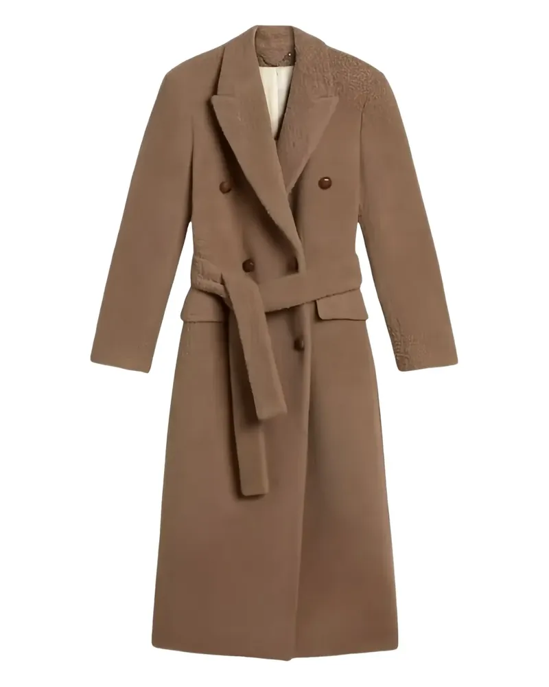 Golden Goose Doppelreihiger Mantel mit Gürtel - Braun Braun