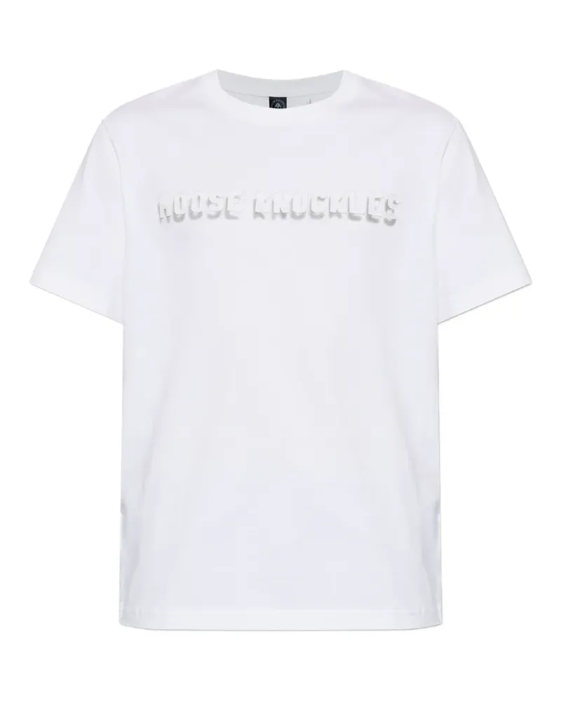 Moose Knuckles flocked-logo T-shirt - Weiß Weiß