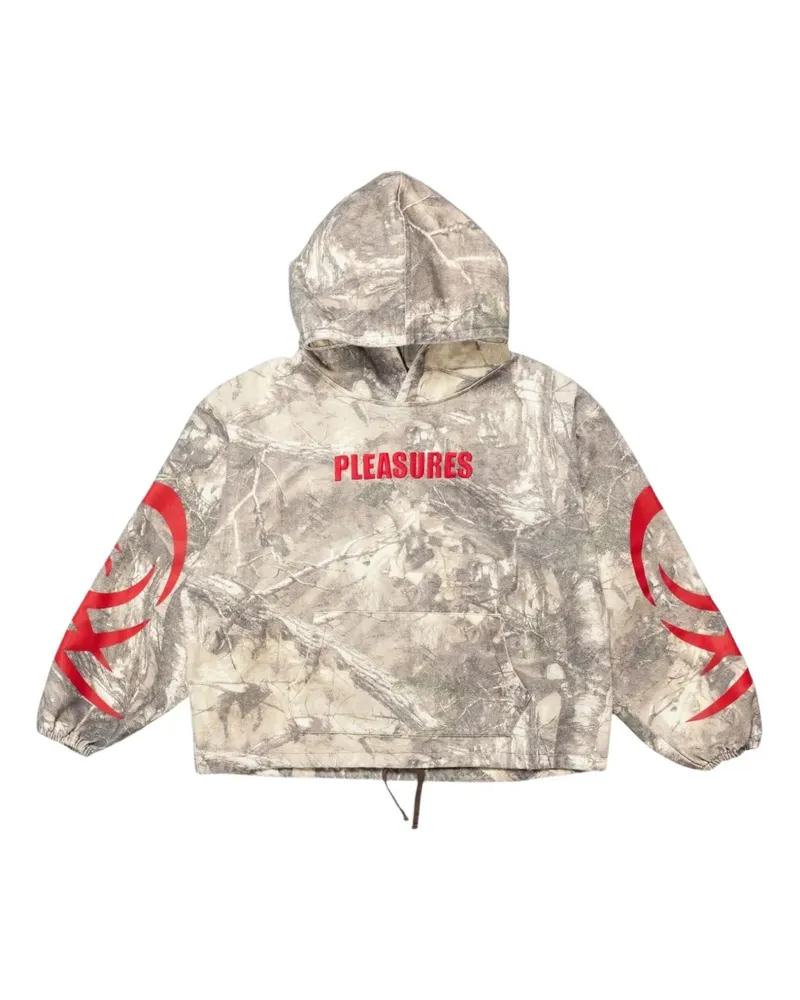 PLEASURES Hunt Hoodie mit Print - Nude Nude