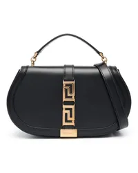 Versace Greca Goddess Schultertasche Schwarz