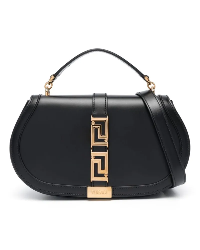 Versace Greca Goddess Schultertasche - Schwarz Schwarz