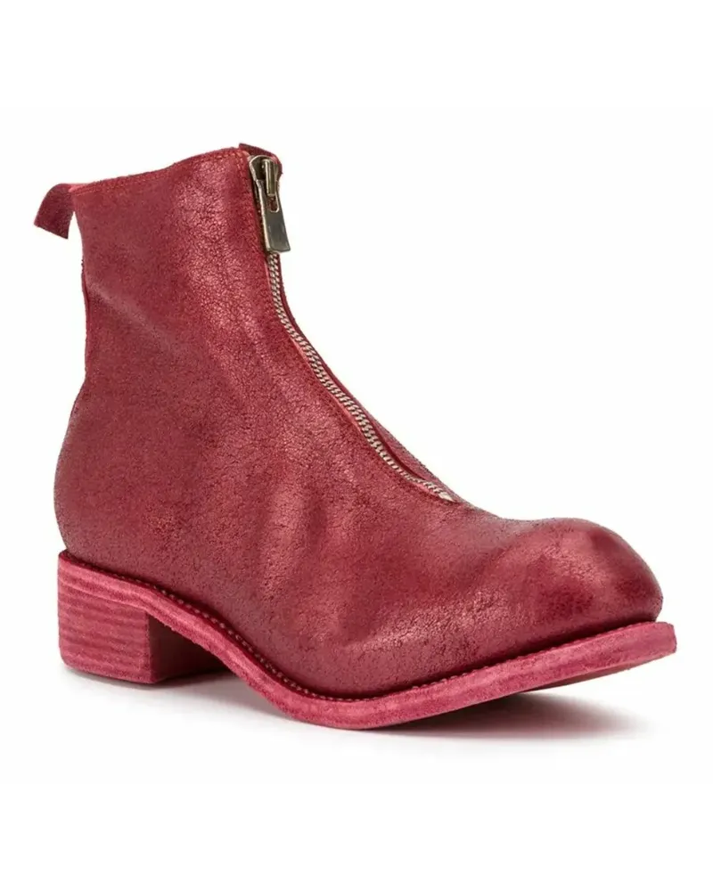 GUIDI Beschichtete Stiefel - Rot Rot