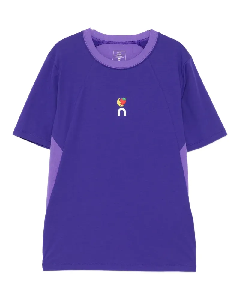 ON ribbed panel T-shirt - Violett Violett