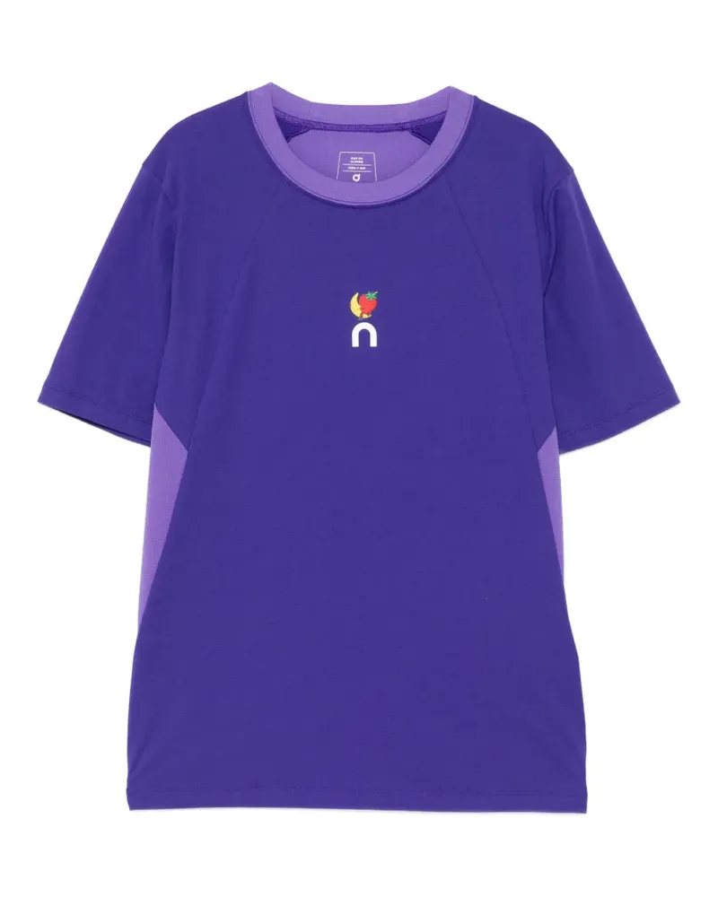 ON ribbed panel T-shirt - Violett Violett