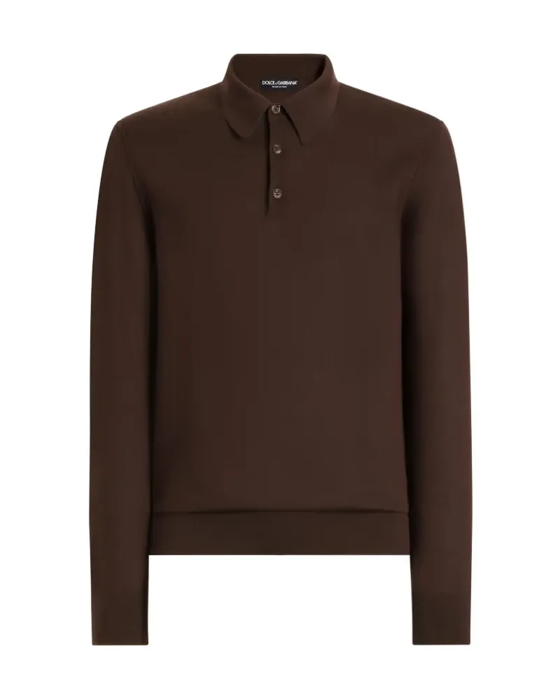 Dolce & Gabbana Poloshirt aus Kaschmir - Braun Braun