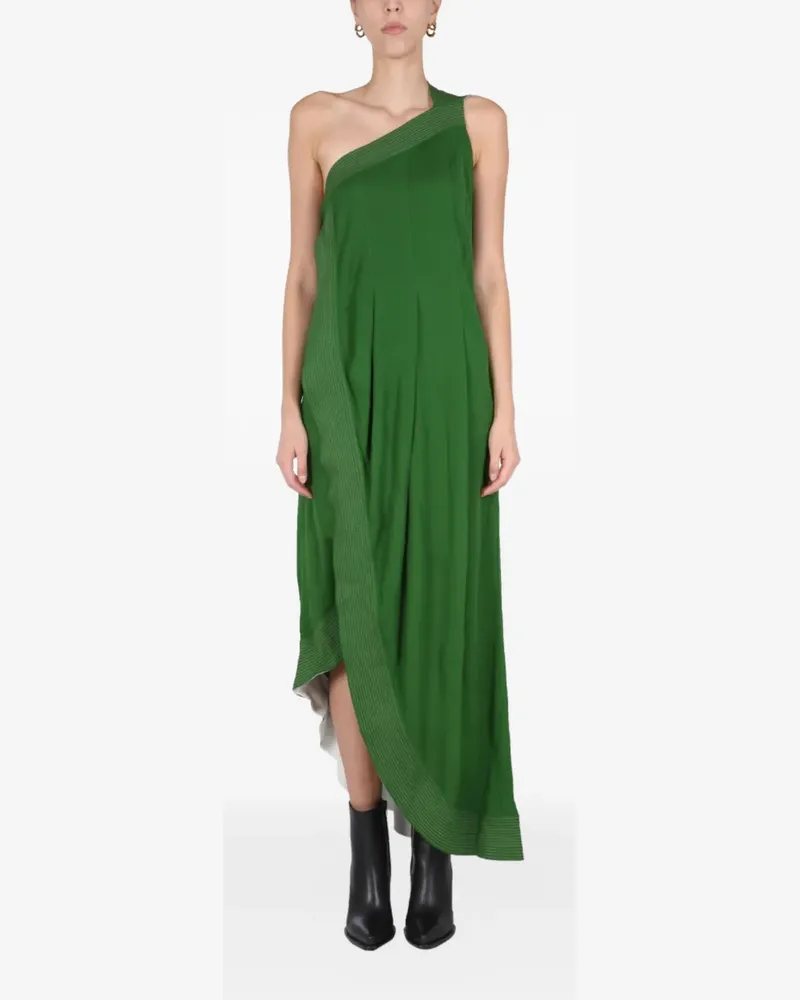 Givenchy asymmetric midi dress - Grün Grün