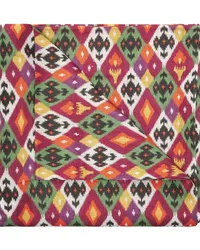 CABANA Diamond Ikat Tischdecke aus Leinen (320cm x 170cm Rot