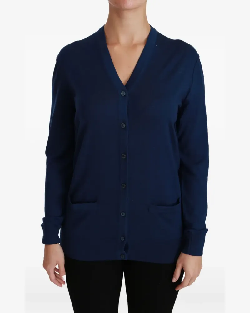 Dolce & Gabbana Cardigan mit V-Ausschnitt - Blau Blau