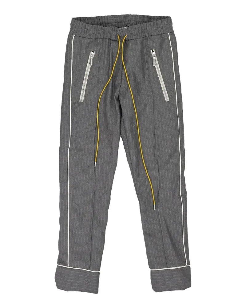 RHUDE Smoking pinstriped track pants - Grau Grau