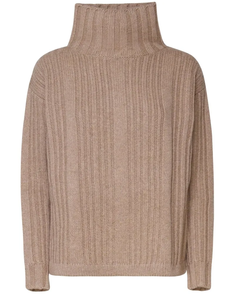 Max Mara Gerippter Strickpullover - Nude Nude