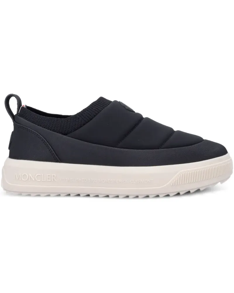 Moncler Gesteppte Altive Slip-On-Sneakers - Schwarz Schwarz