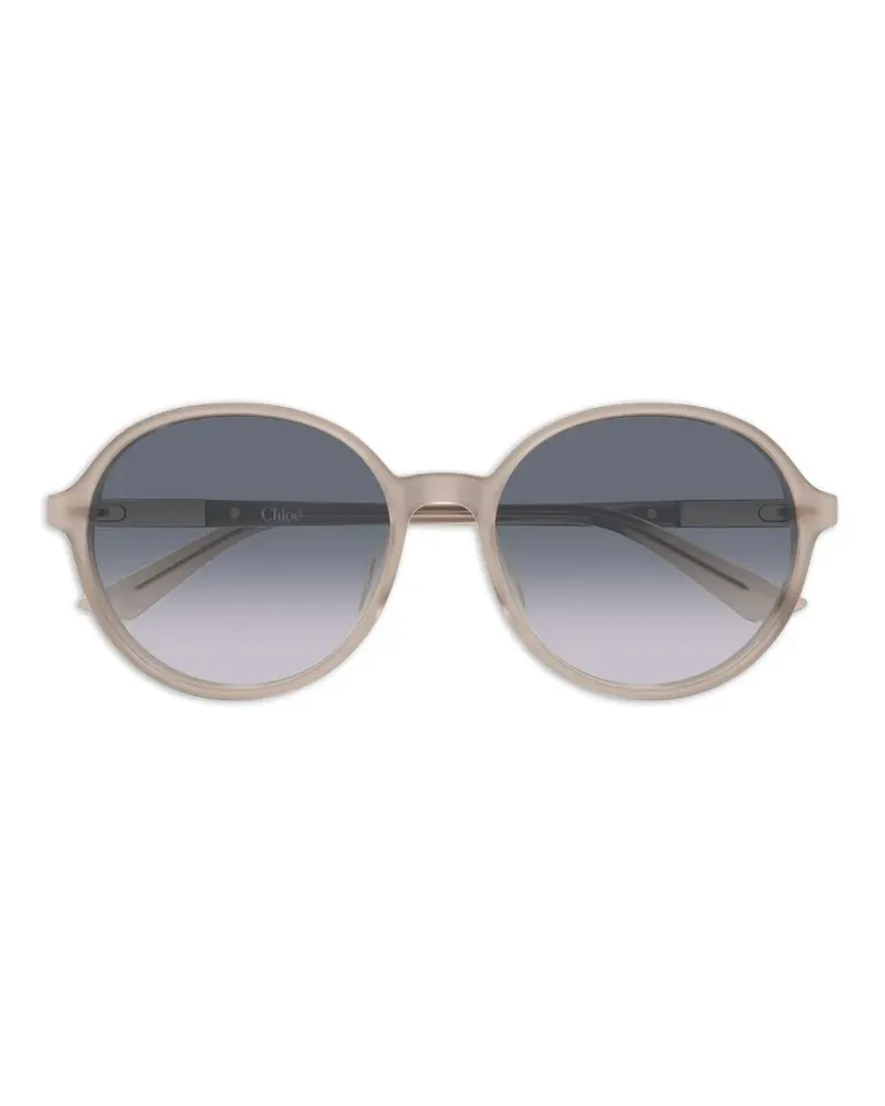 Chloé Sonnenbrille mit rundem Gestell - Nude Nude