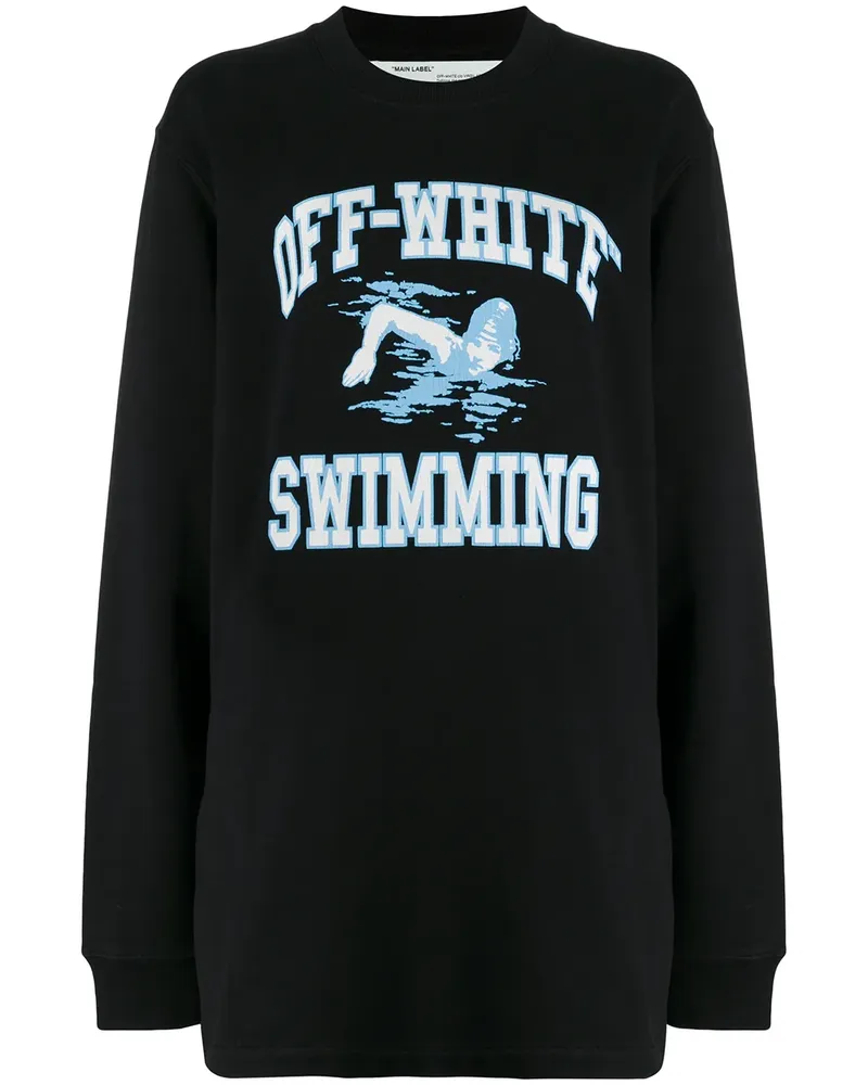 OFF-WHITE Sweatshirt mit Print - Schwarz Schwarz