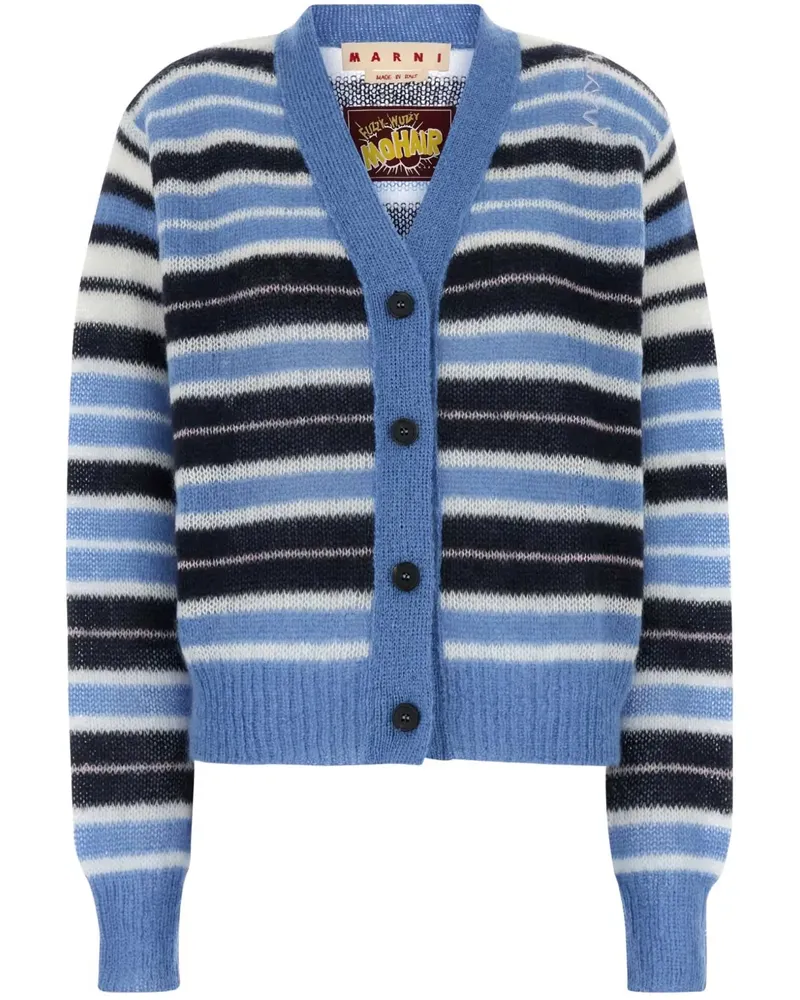 Marni Cardigan aus Mohair - Blau Blau