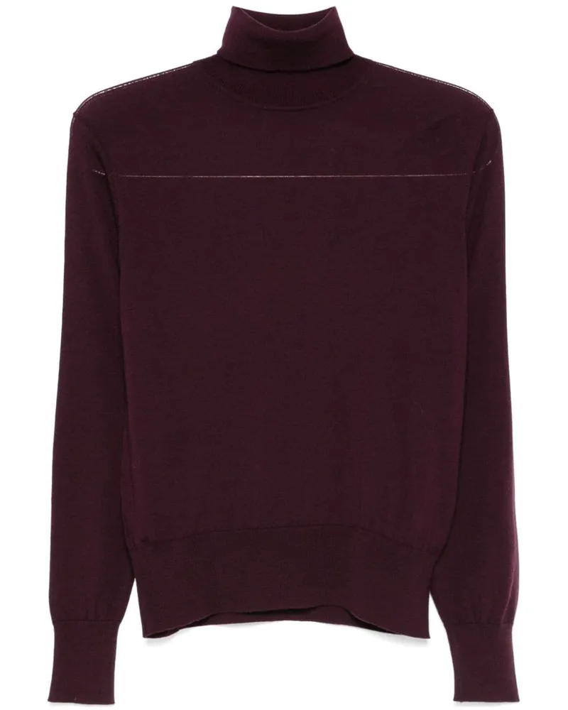 forte_forte Pullover aus Schurwolle - Violett Violett