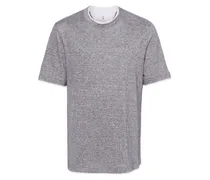 Jersey-T-Shirt mit meliertem Effekt