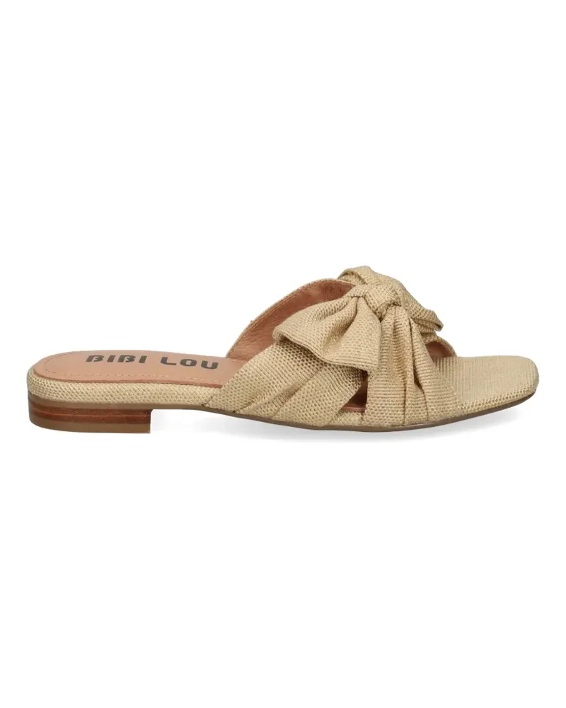 Bibi Lou Karsie bow sandals - Nude Nude
