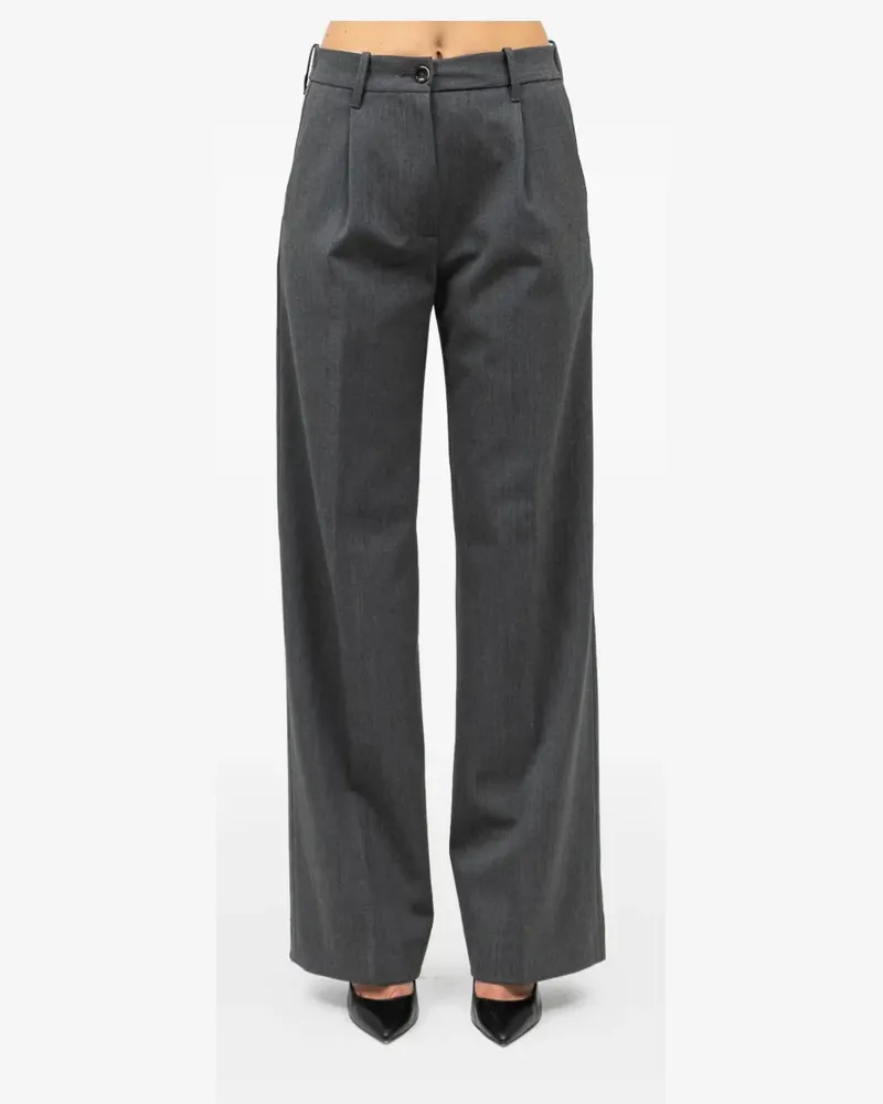 nine:inthe:morning pleated trousers - Grau Grau