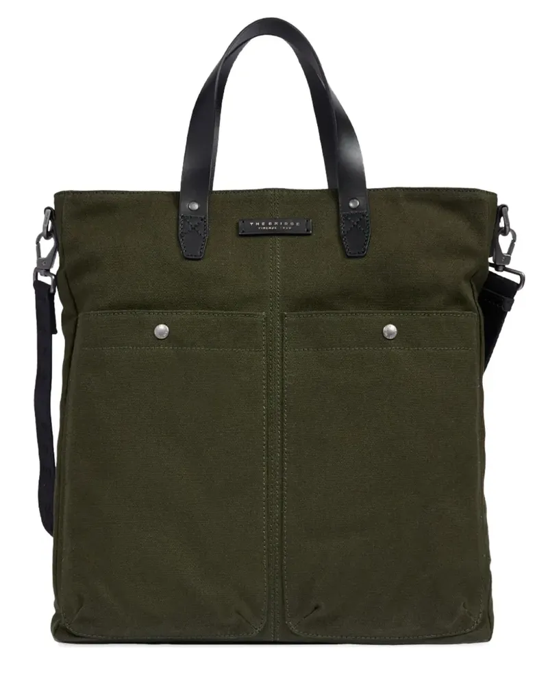 The Bridge patch-pocket tote bag - Grün Grün