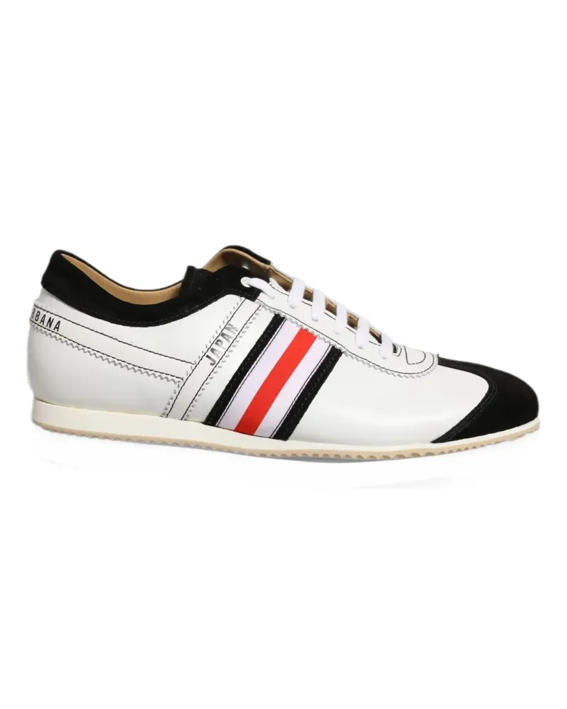 Dolce & Gabbana Japan Stripe Sneakers - Weiß Weiß