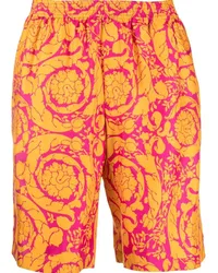 Versace Shorts aus Seide Orange