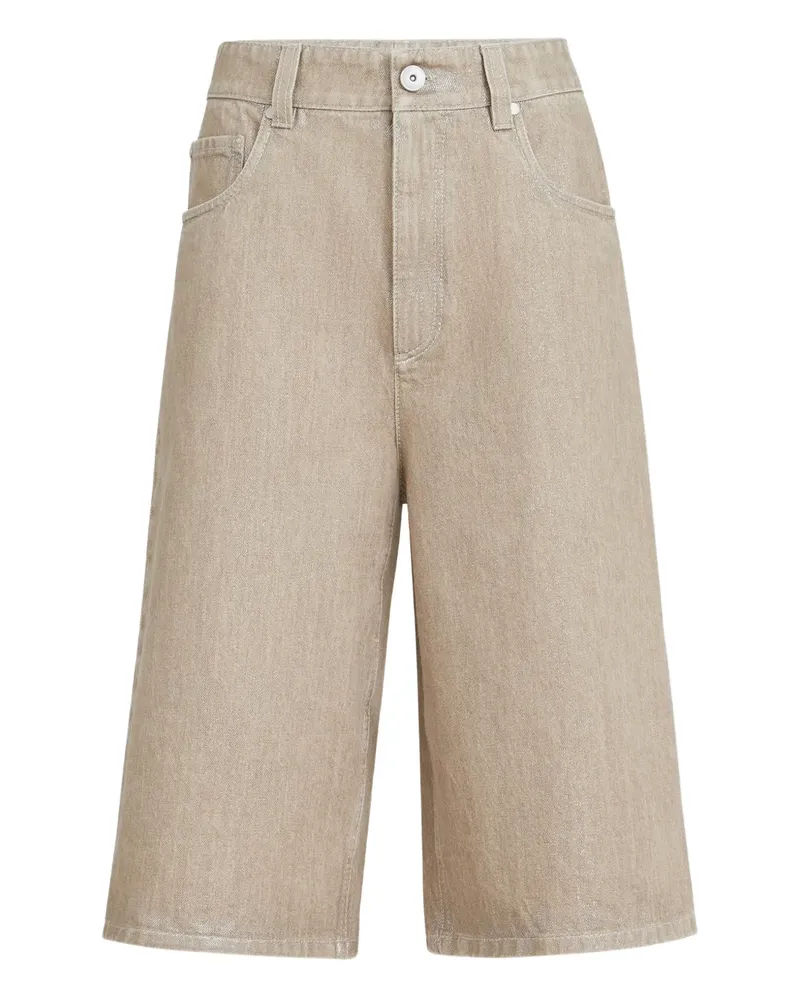 Brunello Cucinelli button-fastening shorts - Nude Nude