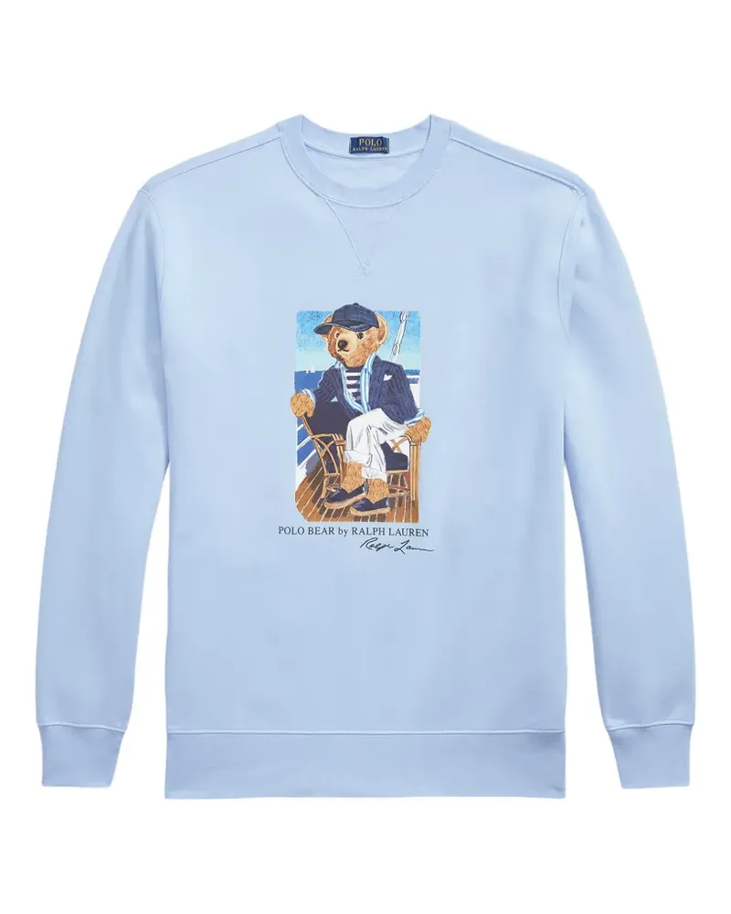 Ralph Lauren Sweatshirt mit Polo Bear - Blau Blau