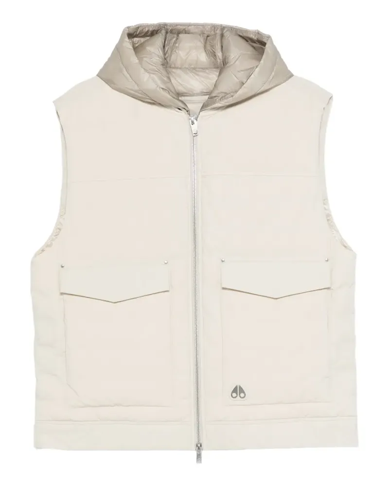 Moose Knuckles logo-appliqué gilet - Nude Nude