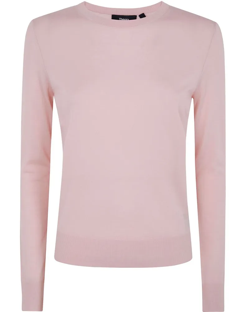 Theory Pullover mit rundem Ausschnitt - Rosa Rosa