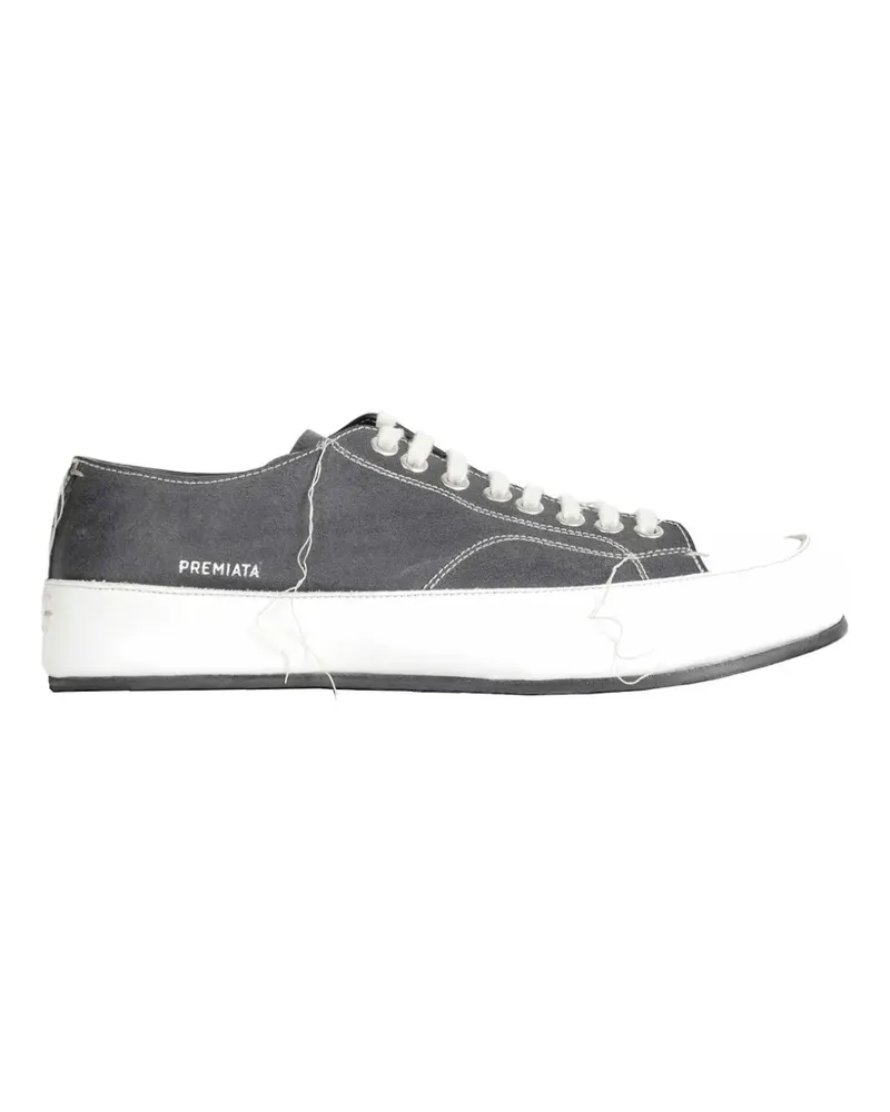 Premiata Mark distressed sneakers - Grau Grau