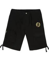 Billionaire Boys Club Cargo-Shorts mit Logo-Applikation Schwarz