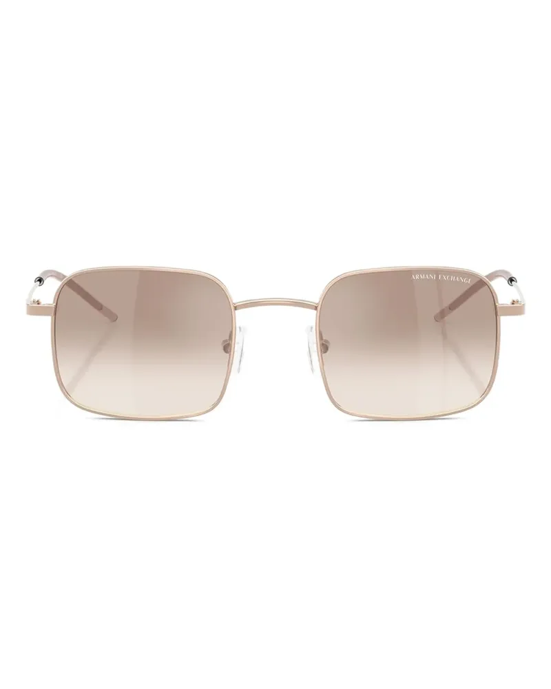 Armani Exchange Sonnenbrille mit eckigem Gestell - Gold Gold