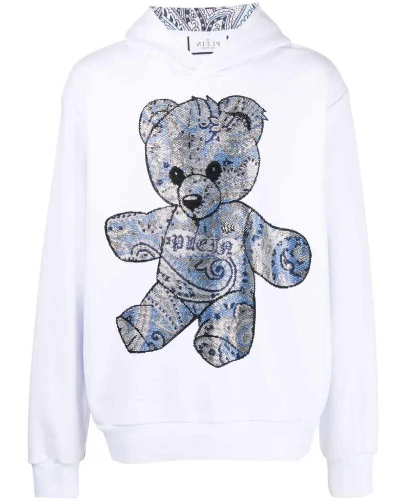 Philipp Plein Hoodie mit Strass - Weiß Weiß