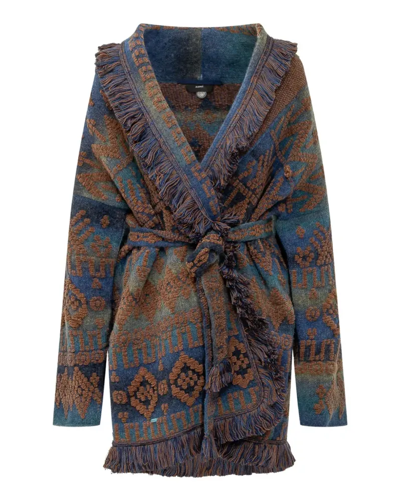 Alanui Western Beat fringed cardi-coat - Braun Braun